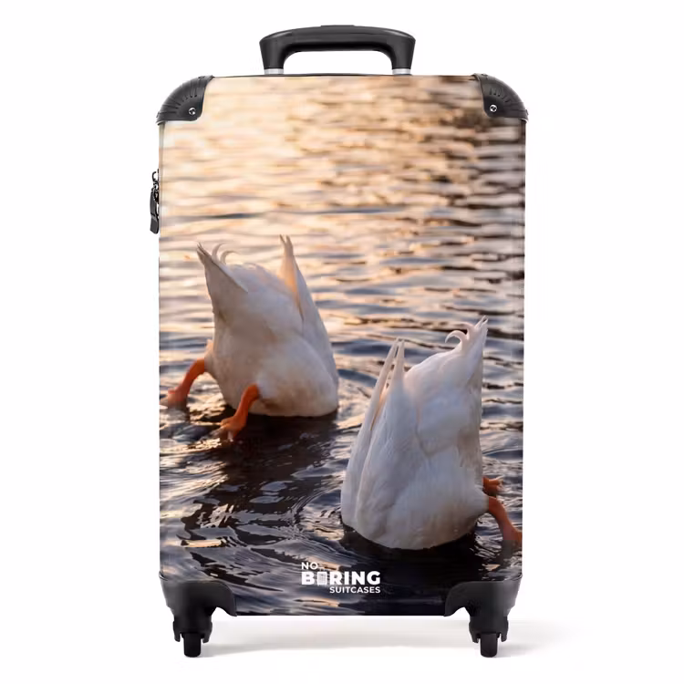 Koffer - Eenden - Water - Natuur - Eenden - Water - Natuur NBS - Handbagage koffer - Volwassenen Unisex middel