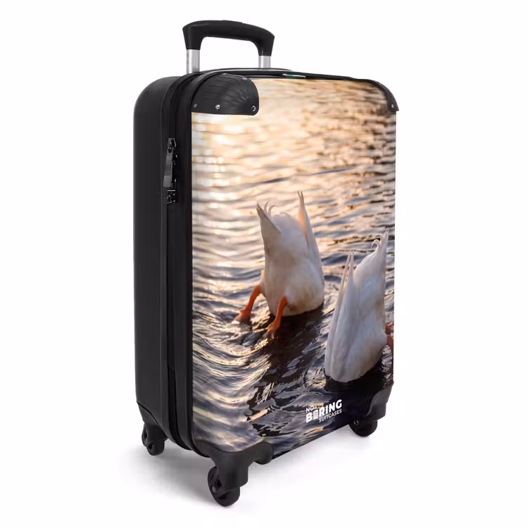Koffer - Eenden - Water - Natuur - Eenden - Water - Natuur NBS - Handbagage koffer - Volwassenen Unisex middel