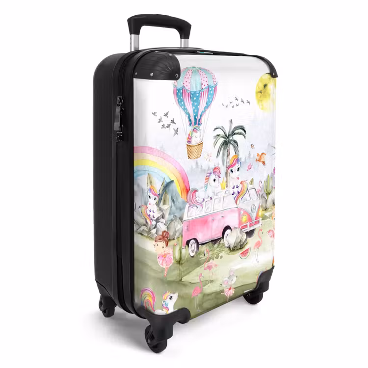 Eenhoorn safari NBS - Handbagage koffer - Unisex middel -productfoto_3d
