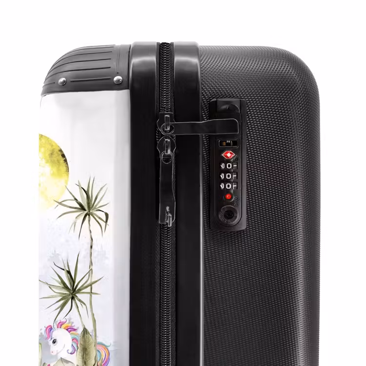 Eenhoorn safari NBS - Handbagage koffer - Unisex middel -slot
