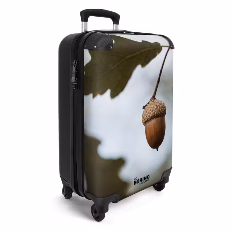 Koffer - Eikel - Eikenblad - Bos - Herfst - Natuur - Eikel - Eikenblad - Bos - Herfst - Natuur NBS - Handbagage koffer - Volwassenen Unisex middel