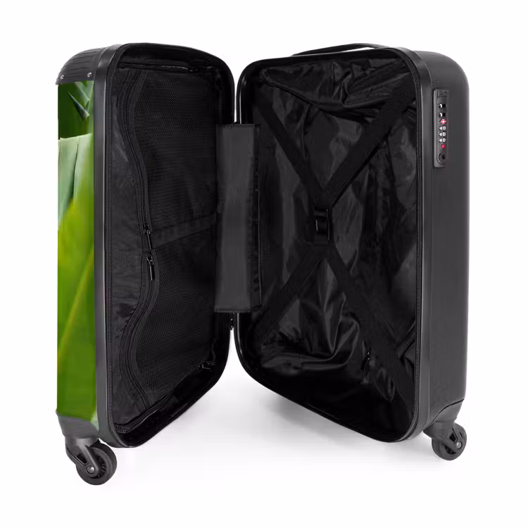 Koffer - Eten - Bananen - Plantage - Groen - Eten - Bananen - Plantage - Groen NBS - Handbagage koffer - Volwassenen Unisex middel