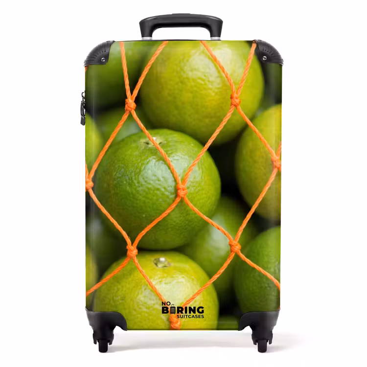 Koffer - Eten - Net - Groen - Markt - Eten - Net - Groen - Markt NBS - Handbagage koffer - Volwassenen Unisex middel