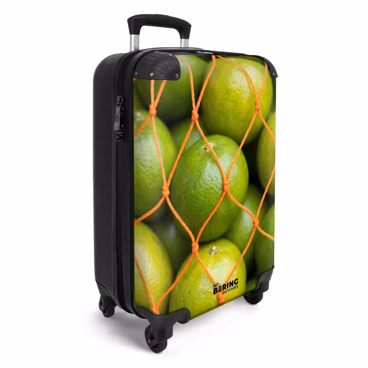 Koffer - Eten - Net - Groen - Markt - Eten - Net - Groen - Markt NBS - Handbagage koffer - Volwassenen Unisex middel