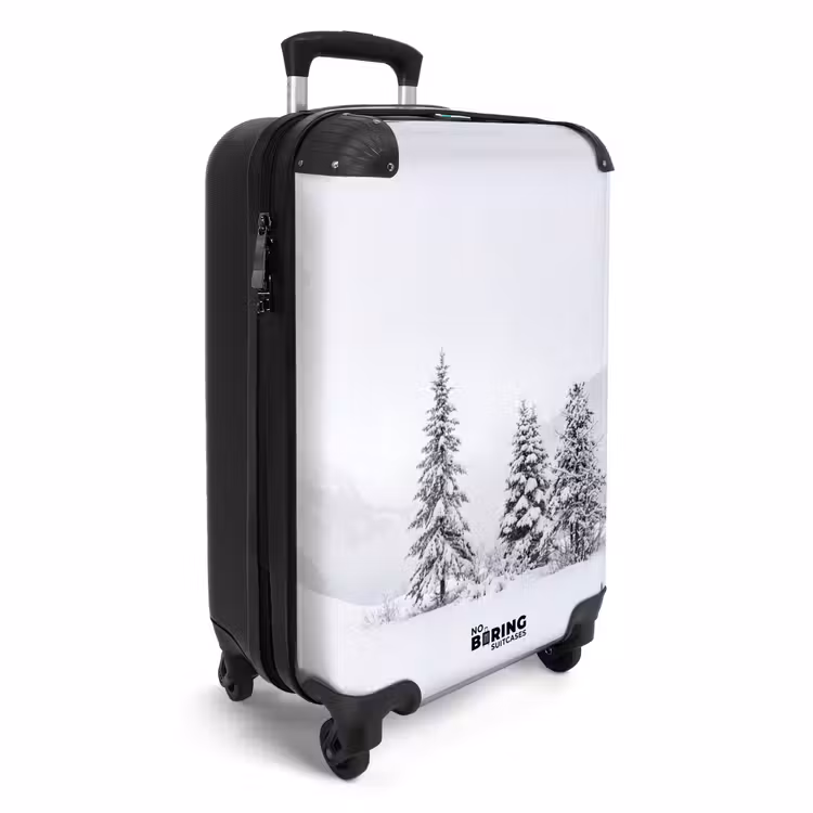 Koffer - Fijnsparren - Sneeuw - Winter - Landschap - Stilte - Fijnsparren - Sneeuw - Winter - Landschap - Stilte NBS - Handbagage koffer - Volwassenen Unisex middel