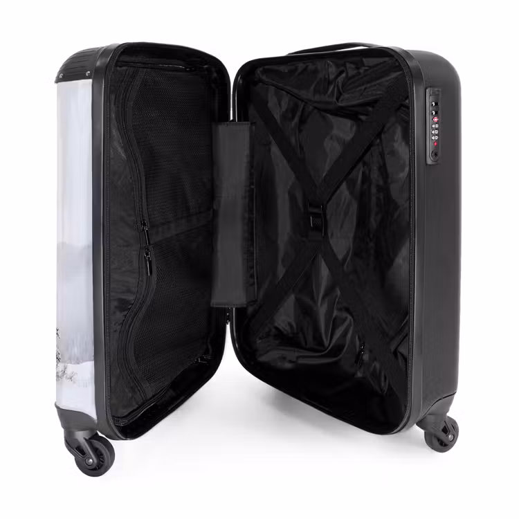 Koffer - Fijnsparren - Sneeuw - Winter - Landschap - Stilte - Fijnsparren - Sneeuw - Winter - Landschap - Stilte NBS - Handbagage koffer - Volwassenen Unisex middel