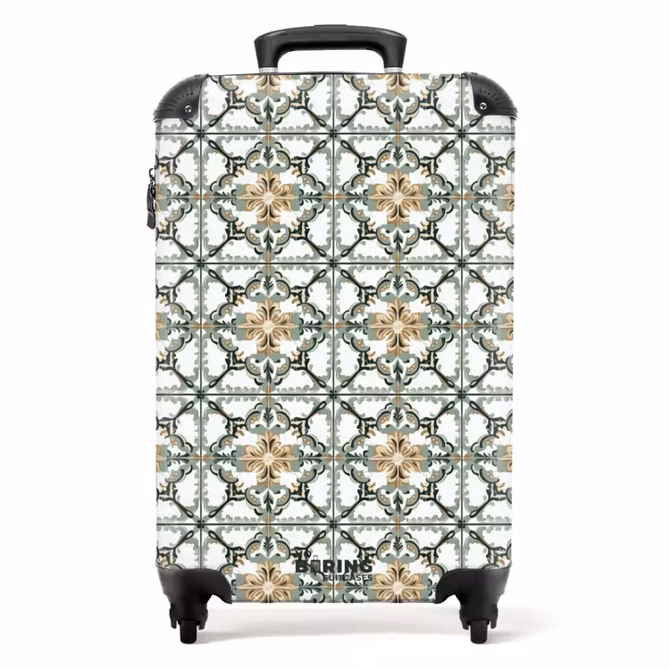 Floraal - Verweerd - Keurrijk NBS - Handbagage koffer - Volwassenen Unisex middel -productfoto_recht