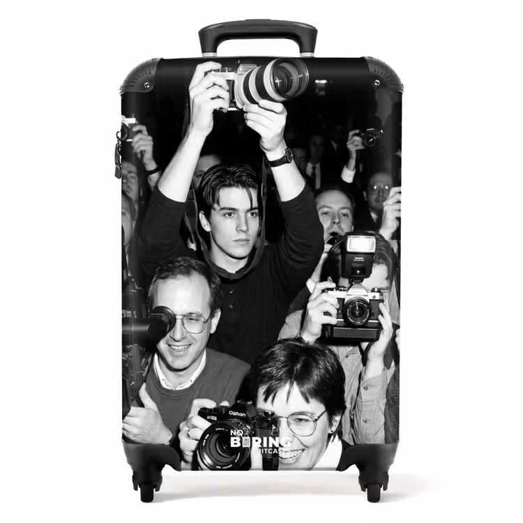 Koffer - Fotografen - Menigte - Flitsers - Journalistiek - Fotografen - Menigte - Flitsers - Journalistiek NBS - Handbagage koffer - Volwassenen Unisex middel