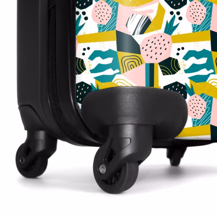 Fruitige jungle collage NBS - Handbagage koffer - Volwassenen Unisex middel -wiel