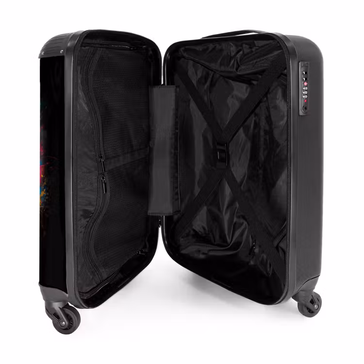 Game Controller Bedekt met Verf NBS - Handbagage koffer - Unisex middel -binnenkant