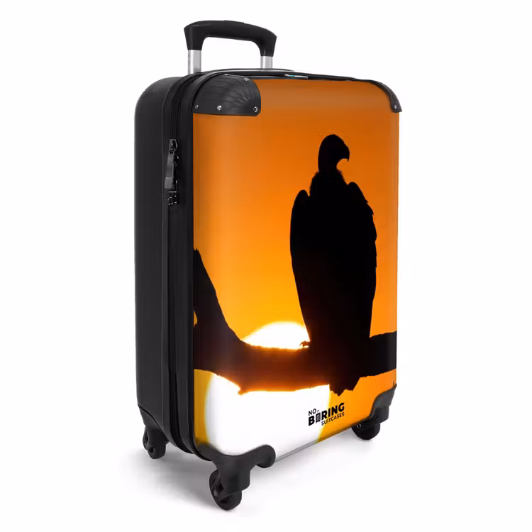 Koffer - Gier - Tak - Zon - Oranje - Gier - Tak - Zon - Oranje NBS - Handbagage koffer - Volwassenen Unisex middel