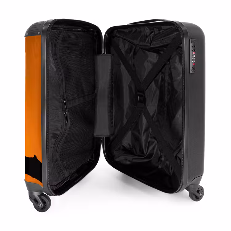 Koffer - Gier - Tak - Zon - Oranje - Gier - Tak - Zon - Oranje NBS - Handbagage koffer - Volwassenen Unisex middel