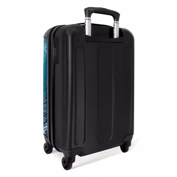 Koffer - Golf - Oceaan - Water - Dynamisch - Blauw - Golf - Oceaan - Water - Dynamisch - Blauw NBS - Handbagage koffer - Volwassenen Unisex middel