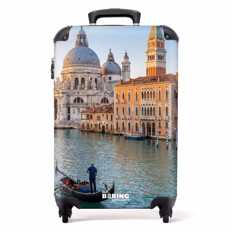 Koffer - Gondel - Venetië - Kanaal - Stadsgezicht - Avondlicht - Gondel - Venetië - Kanaal - Stadsgezicht - Avondlicht NBS - Handbagage koffer - Volwassenen Unisex middel
