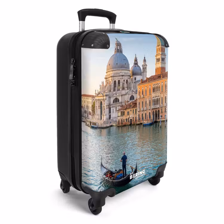 Koffer - Gondel - Venetië - Kanaal - Stadsgezicht - Avondlicht - Gondel - Venetië - Kanaal - Stadsgezicht - Avondlicht NBS - Handbagage koffer - Volwassenen Unisex middel
