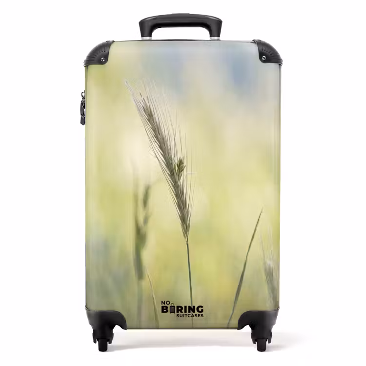 Koffer - Graan - Aar - Natuur - Groen - Detail - Graan - Aar - Natuur - Groen - Detail NBS - Handbagage koffer - Volwassenen Unisex middel