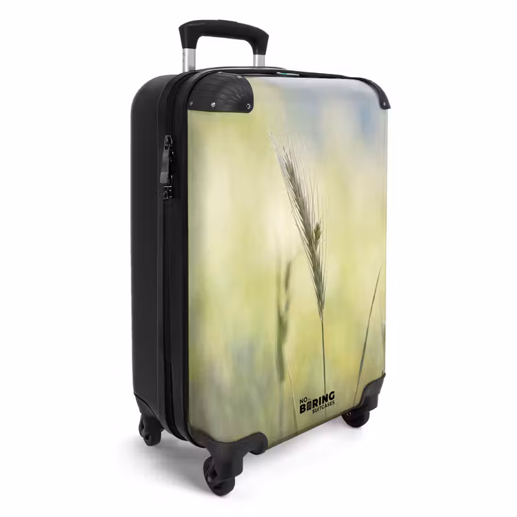 Koffer - Graan - Aar - Natuur - Groen - Detail - Graan - Aar - Natuur - Groen - Detail NBS - Handbagage koffer - Volwassenen Unisex middel