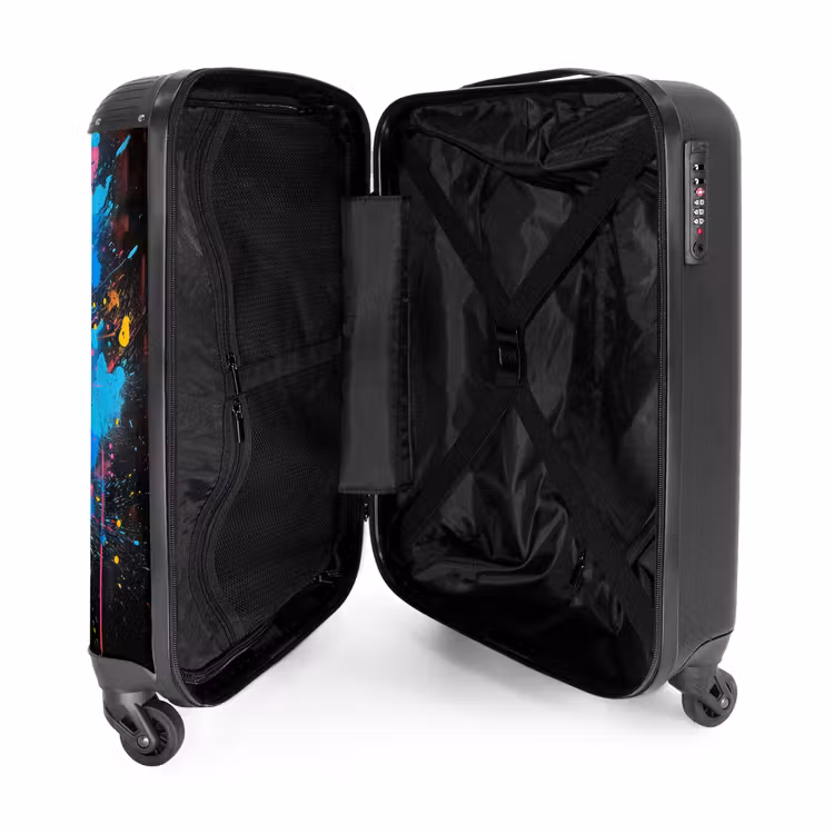 Graffiti tennis racket met bal NBS - Handbagage koffer - Unisex middel -binnenkant