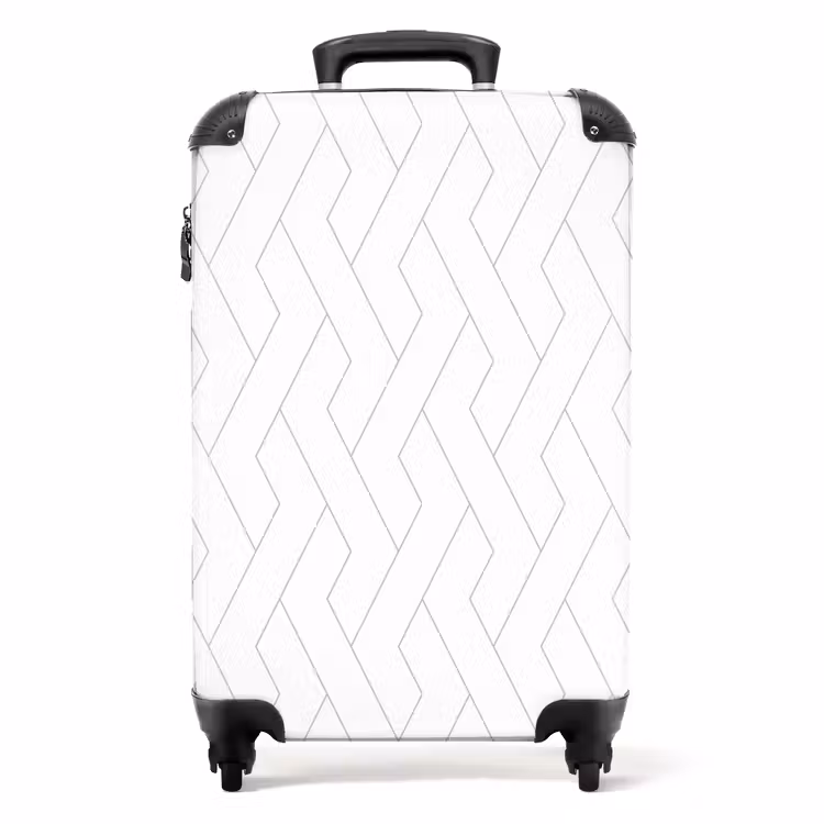 Grafisch - Patroon - Modern NBS - Handbagage koffer - Kinderen Unisex middel 644 -productfoto_recht
