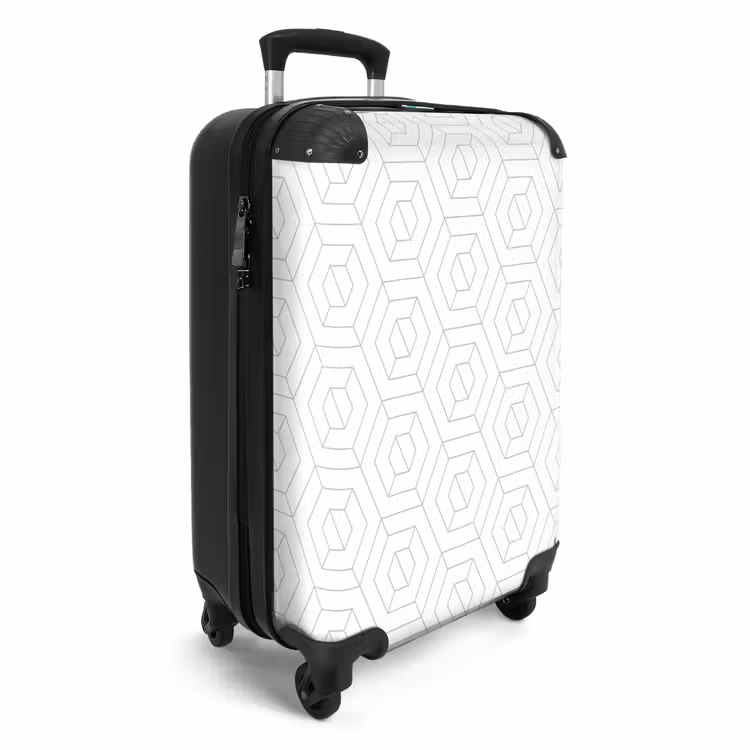 Grafisch - Patroon - Modern NBS - Handbagage koffer - Kinderen Unisex middel 644 -productfoto_3d