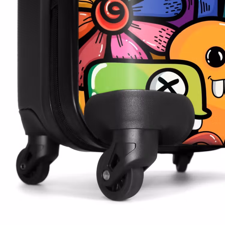 Grappige Monsterbende NBS - Handbagage koffer - Unisex middel -wiel
