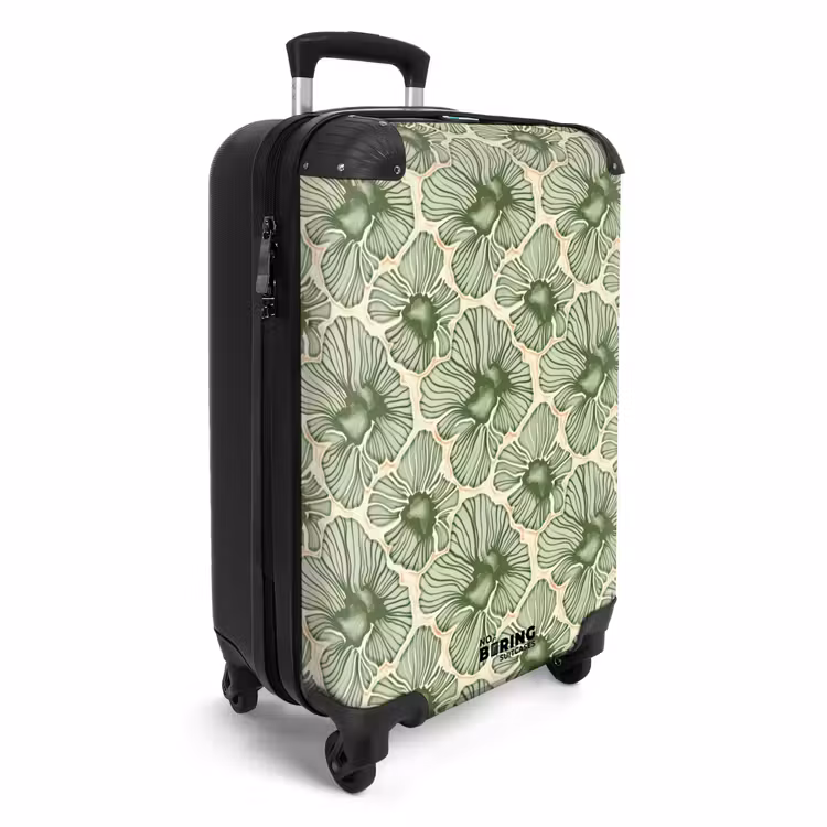 Koffer - Groen - Botanisch - Bloemen - Organisch - Patroon — 2
