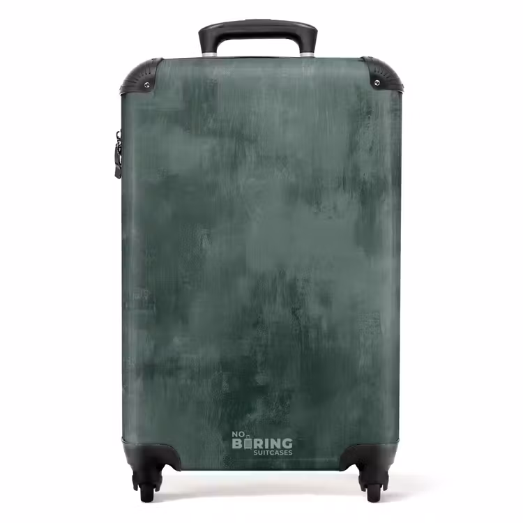 Groene betonlook NBS - Handbagage koffer - Volwassenen Unisex middel -productfoto_recht