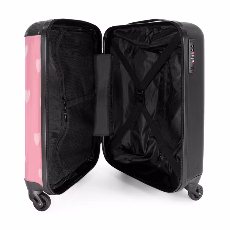 Hartjesritme NBS - Handbagage koffer - Unisex middel -binnenkant