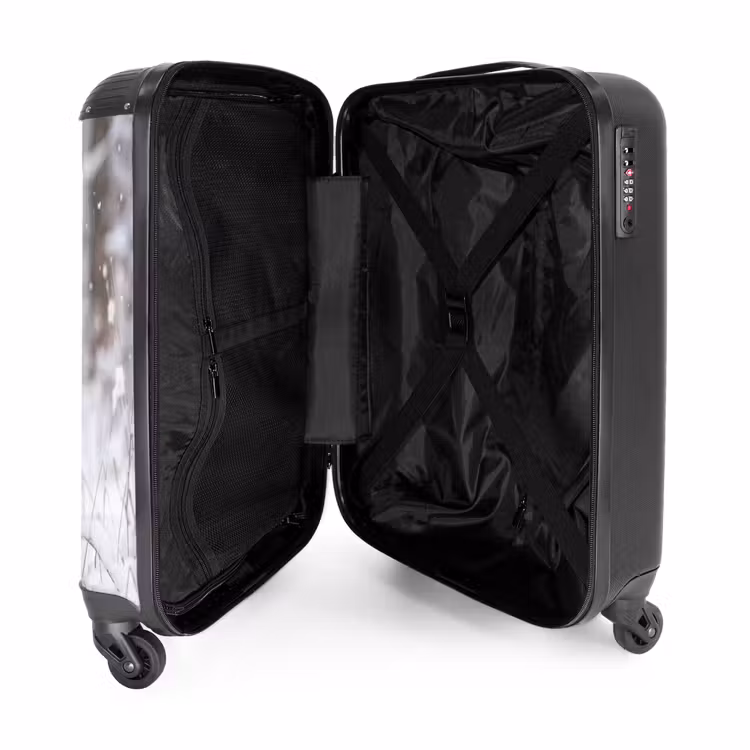 Koffer - Hert - Sneeuw - Bos - Dieren - Vertederend - Hert - Sneeuw - Bos - Dieren - Vertederend NBS - Handbagage koffer - Volwassenen Unisex middel