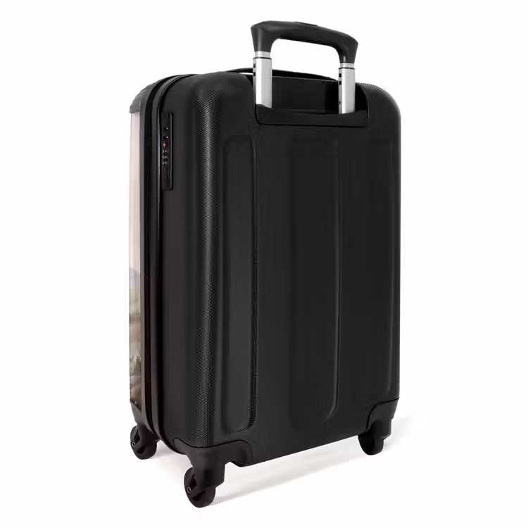 Koffer - Heuvellandschap - Bomen - Natuur - Groen - Heuvellandschap - Bomen - Natuur - Groen NBS - Handbagage koffer - Volwassenen Unisex middel