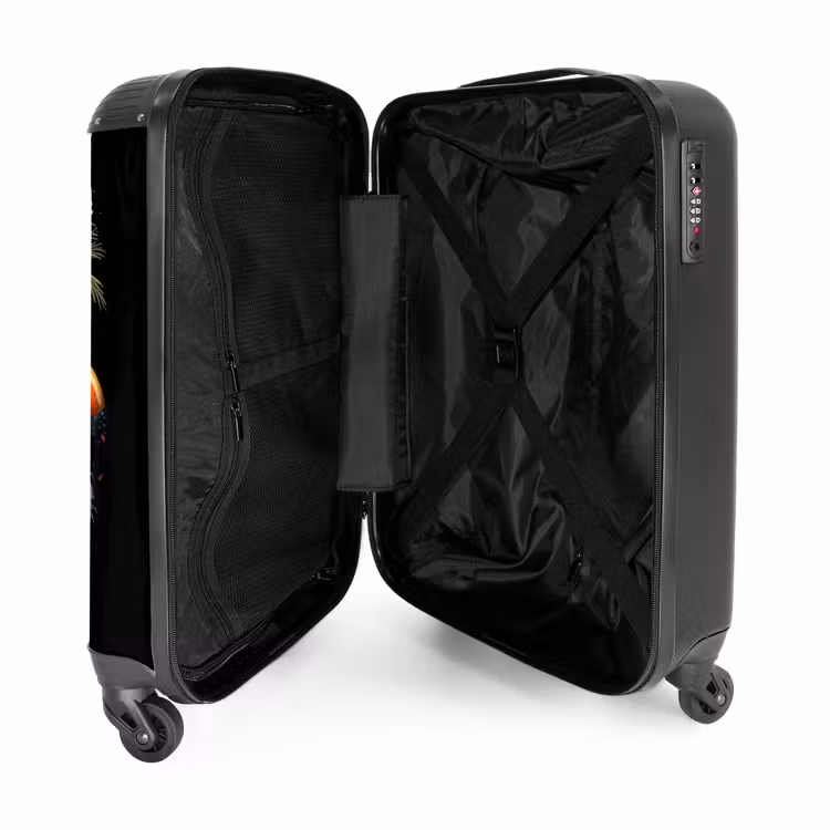 Hond in tropische sferen NBS - Handbagage koffer - Volwassenen Unisex middel -binnenkant