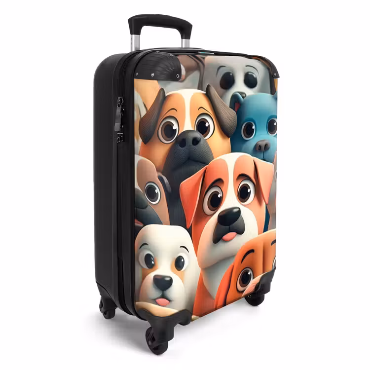 Hondsdolheid NBS - Handbagage koffer - Unisex middel -productfoto_3d