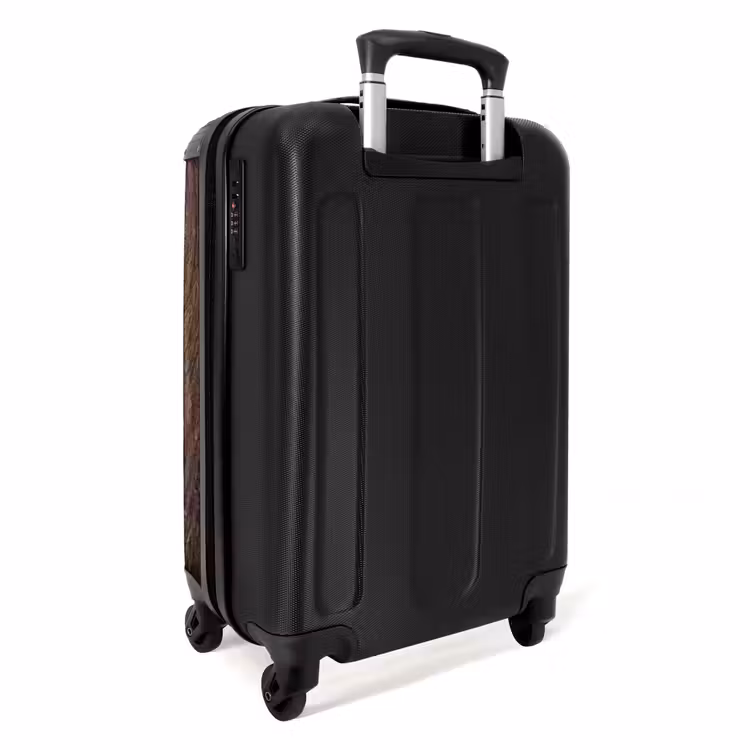 Koffer - Houtnerf - Textuur - Patroon - Bruin - Rustiek - Houtnerf - Textuur - Patroon - Bruin - Rustiek NBS - Handbagage koffer - Volwassenen Unisex middel