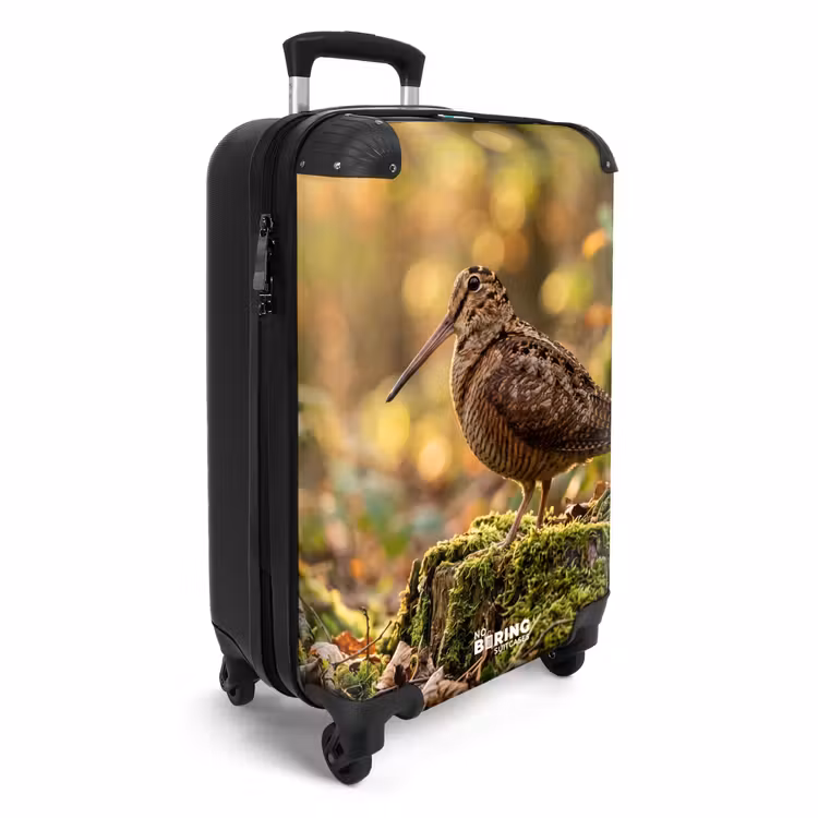 Koffer - Houtsnip - Bos - Bladeren - Herfst - Gecamoufleerd - Houtsnip - Bos - Bladeren - Herfst - Gecamoufleerd NBS - Handbagage koffer - Volwassenen Unisex middel