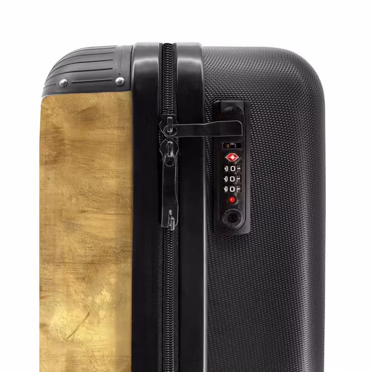 Industrieel - Textuur - Goud NBS - Handbagage koffer - Volwassenen Unisex middel -slot