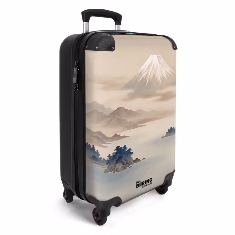 Koffer - Japans - Landschap - Beige - Japans - Landschap - Beige NBS - Handbagage koffer - Volwassenen Unisex middel