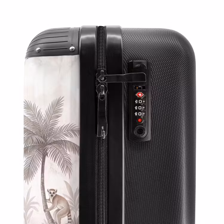 Koffer - Jungle - Dieren - Palmbomen - Jungle - Dieren - Palmbomen NBS - Handbagage koffer - Volwassenen Unisex middel