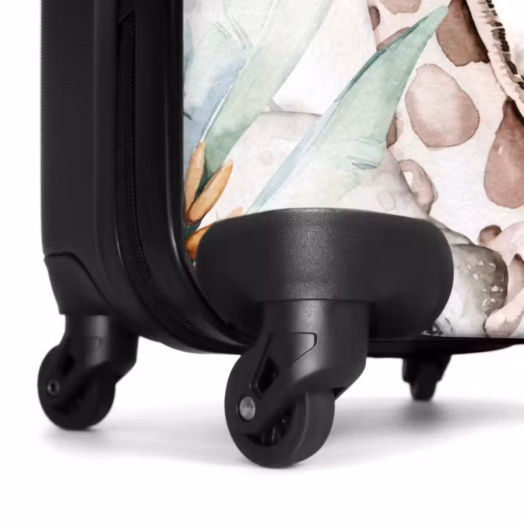 Jungle in Lichte Kleuren NBS - Handbagage koffer - Unisex middel -wiel