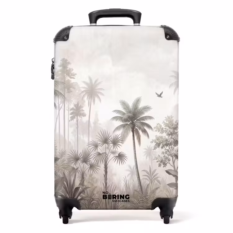 Koffer - Jungle - Palmbomen - Natuur - Jungle - Palmbomen - Natuur NBS - Handbagage koffer - Volwassenen Unisex middel