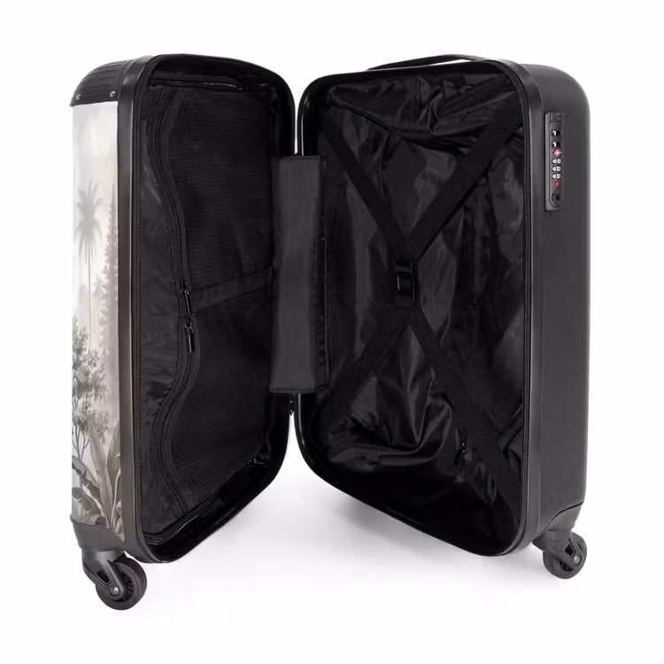 Koffer - Jungle - Palmbomen - Natuur - Jungle - Palmbomen - Natuur NBS - Handbagage koffer - Volwassenen Unisex middel