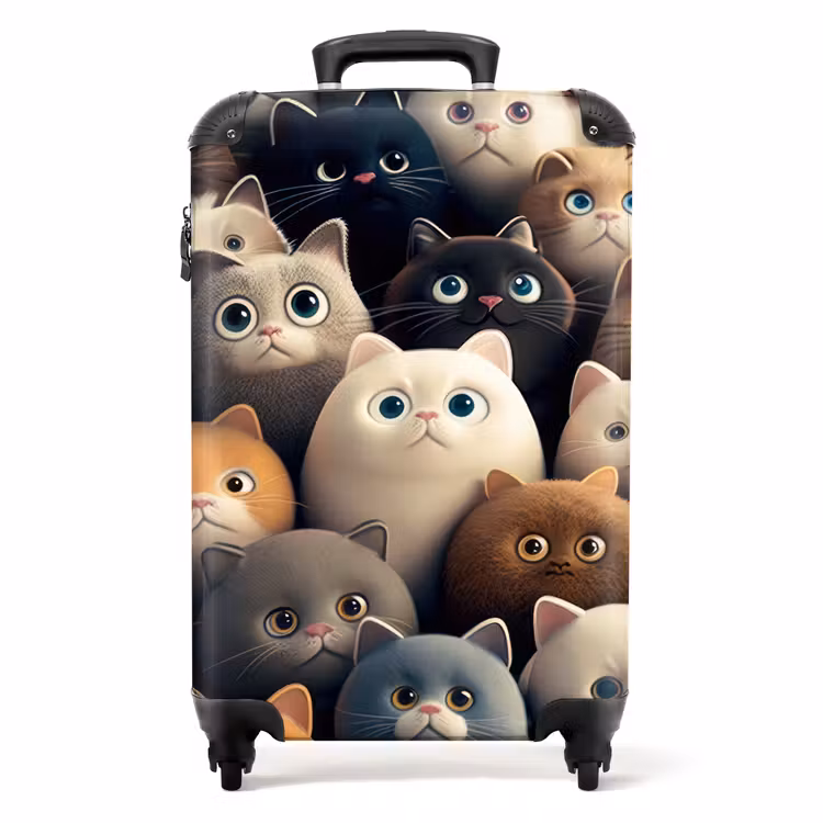 Kattenkabaal NBS - Handbagage koffer - Unisex middel -productfoto_recht