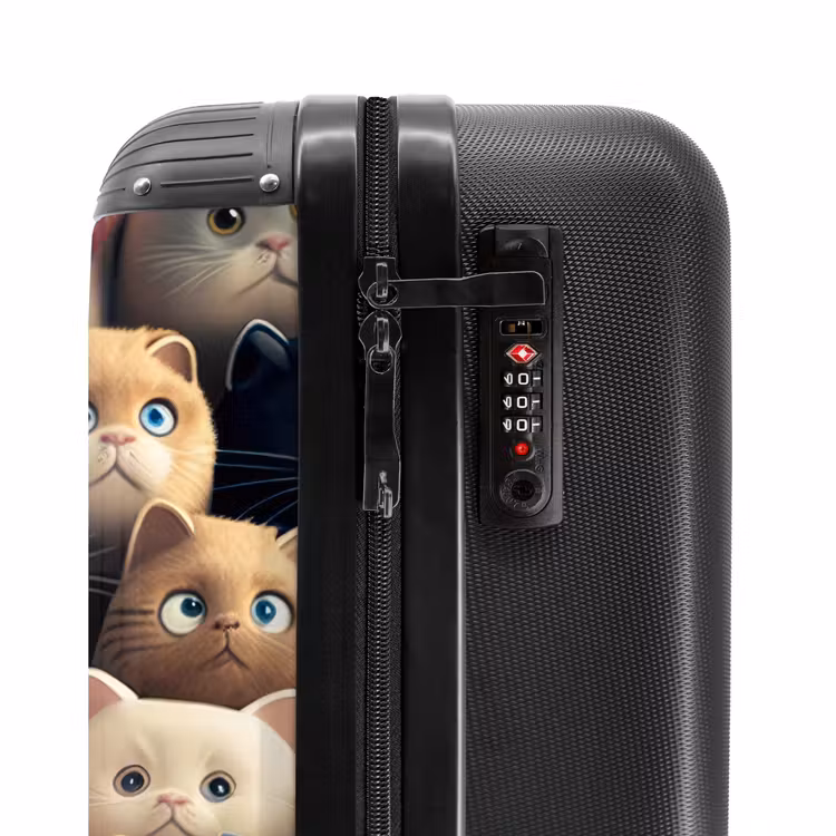 Kattenkabaal NBS - Handbagage koffer - Unisex middel -slot