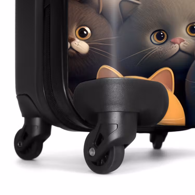 Kattenkabaal NBS - Handbagage koffer - Unisex middel -wiel