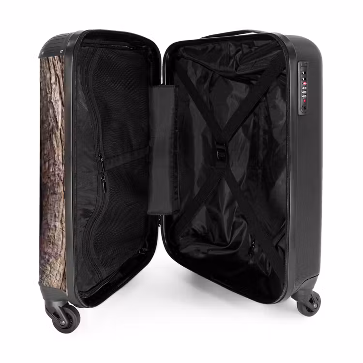 Koffer - Kerkuil - Boom - Natuur - Bruin - Kerkuil - Boom - Natuur - Bruin NBS - Handbagage koffer - Volwassenen Unisex middel