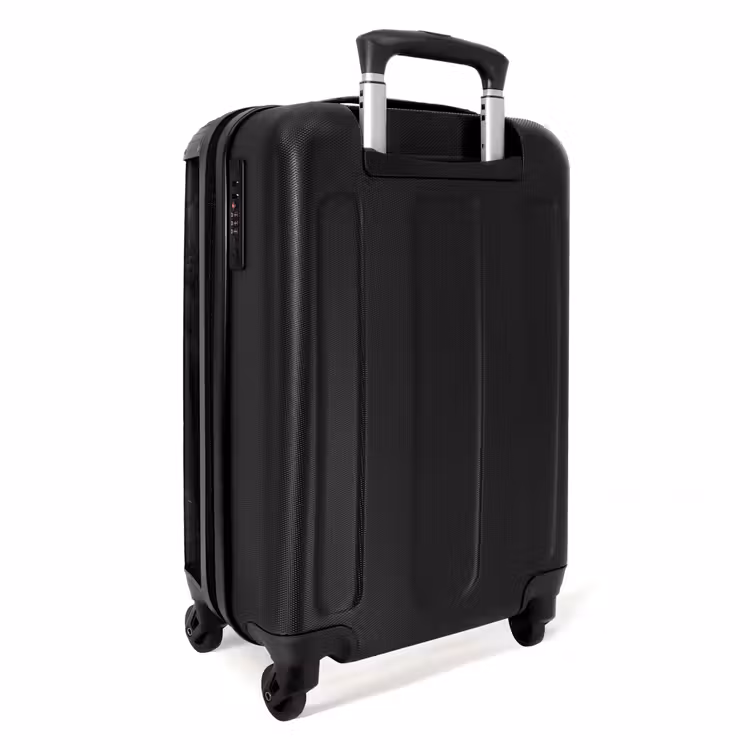 Koffer - Kind - Vogel - Straat - Zwart-wit - Spelen - Kind - Vogel - Straat - Zwart-wit - Spelen NBS - Handbagage koffer - Volwassenen Unisex middel