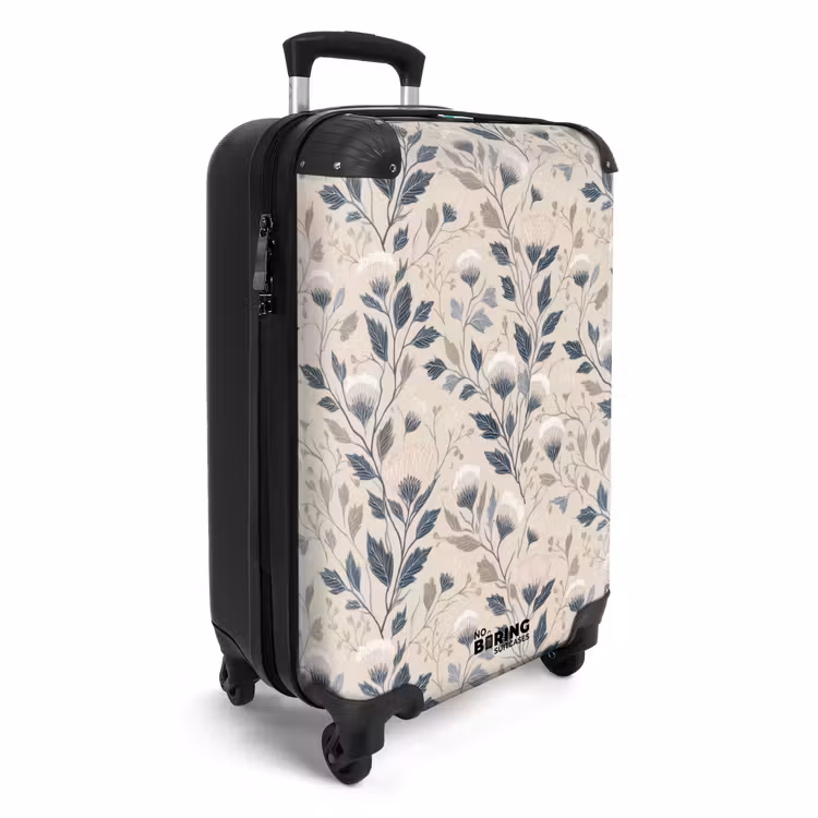 Klassiek - Botanisch - Kleurrijk NBS - Handbagage koffer - Volwassenen Unisex middel -productfoto_3d