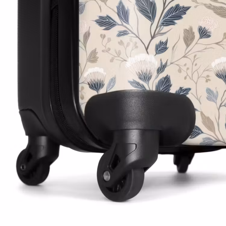 Klassiek - Botanisch - Kleurrijk NBS - Handbagage koffer - Volwassenen Unisex middel -wiel