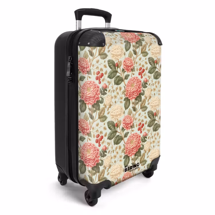 Klassiek - Botanisch - Veelkleurig NBS - Handbagage koffer - Volwassenen Unisex middel -productfoto_3d