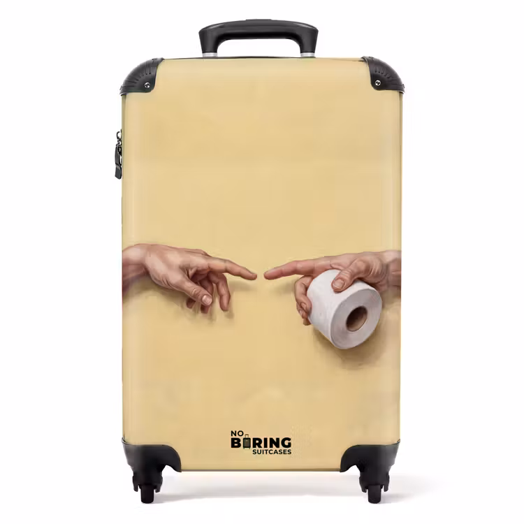 Klassiek - Kunst - Humor NBS - Handbagage koffer - Volwassenen Unisex middel -productfoto_recht