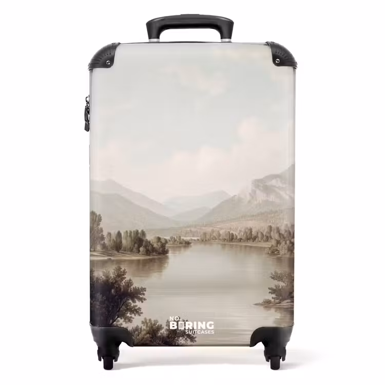 Klassiek - Landschap - Sereen NBS - Handbagage koffer - Volwassenen Unisex middel -productfoto_recht